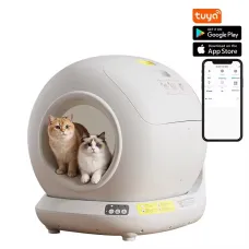 Pet's Choice Τουαλέτα Γάτας Smart Αυτοκαθαριζόμενη Γκρι Μ50 x Π53 x Υ51cm Tuya