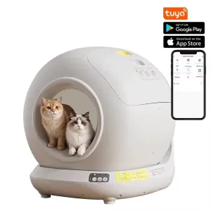 Pet's Choice Τουαλέτα Γάτας Smart Αυτοκαθαριζόμενη Γκρι Μ50 x Π53 x Υ51cm Tuya