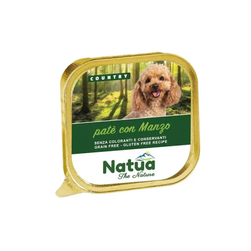 Natua Dog Country Grain Free Πατέ με Βοδινό 100g