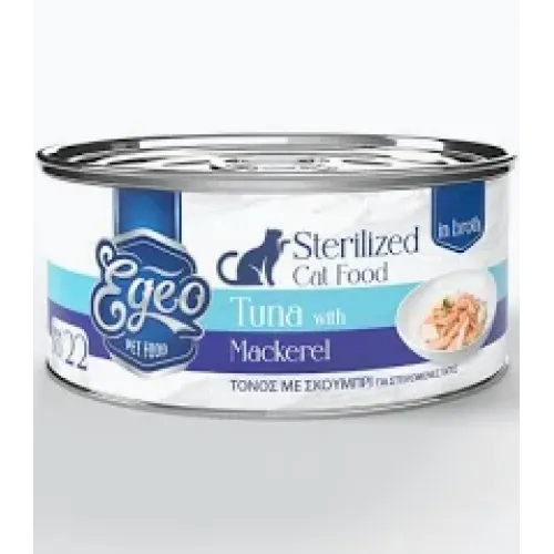 Egeo Cat Sterilised No22 Tuna with Mackerel 70gr