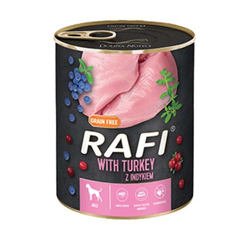 Rafi Dog Πατέ με Γαλοπούλα, Μύρτιλο & Κράνμπερι 800gr