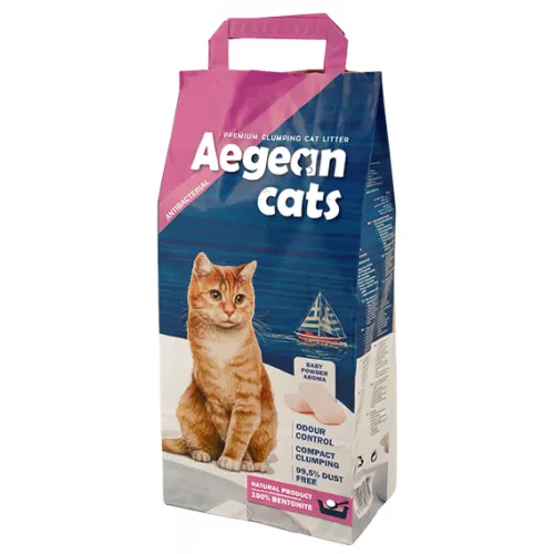 Aegean Cats Άμμος Γάτας Μπετονίτης Baby Powder 10kg